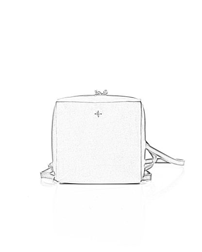 MA MAcross Maurizio Amadei Small Squared Zipped Backpack BC50 VA rucksack tasche bag vachetta cow leather sage hide m 2
