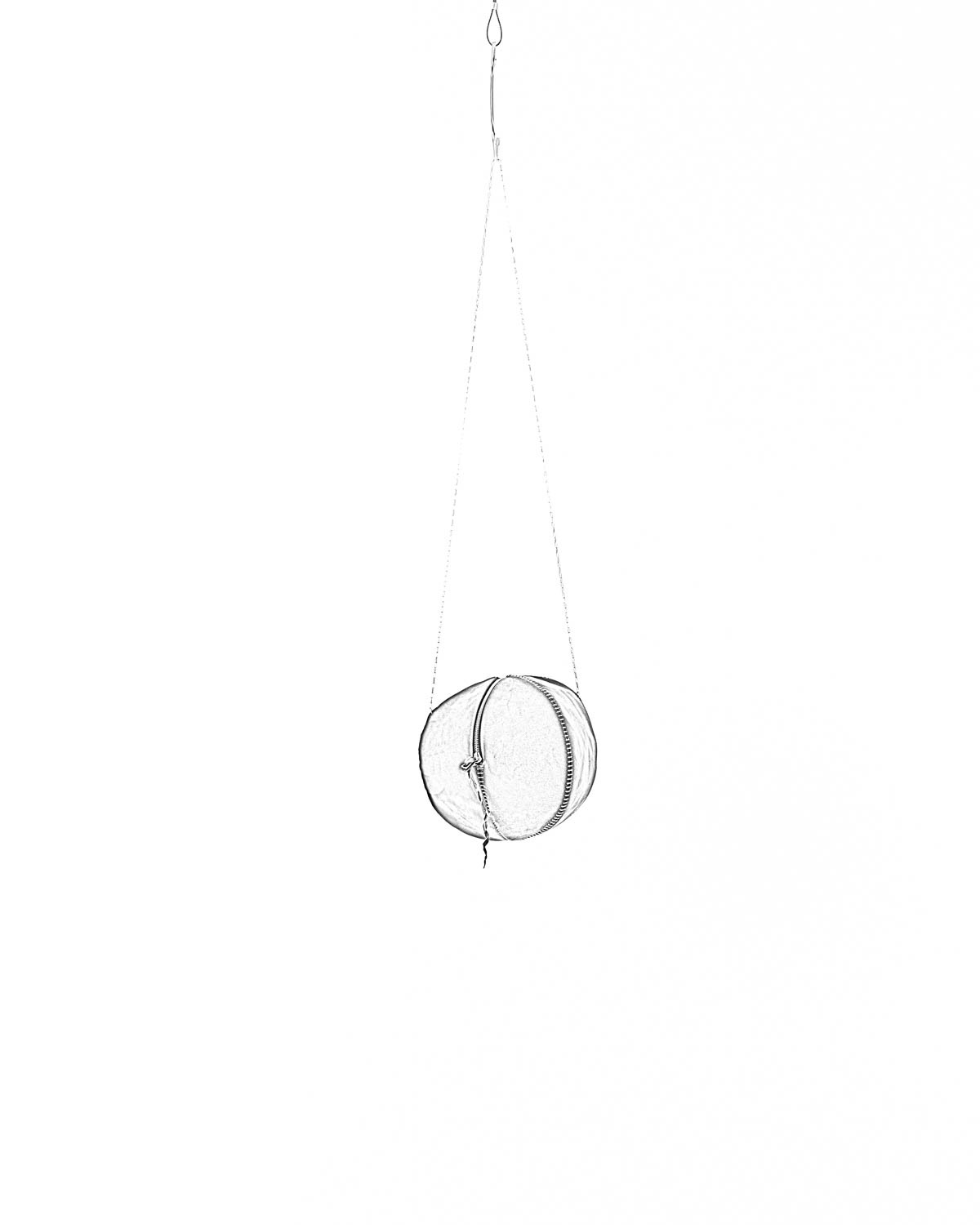 MA MAcross Maurizio Amadei Women Ball Bag With Silver Chain BBALL3 VA Damen Tasche vachetta cow leather black hide m 2 MA MAcross Maurizio Amadei Women Ball Bag With Silver Chain BBALL3 VA Damen Tasche vachetta cow leather black hide m 2