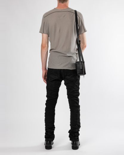 MA+ Maurizio Amadei BC41 VA 15 Small Zipped Brief Case Bag With Long Strap Tasche vachetta cow leather black hide m 3