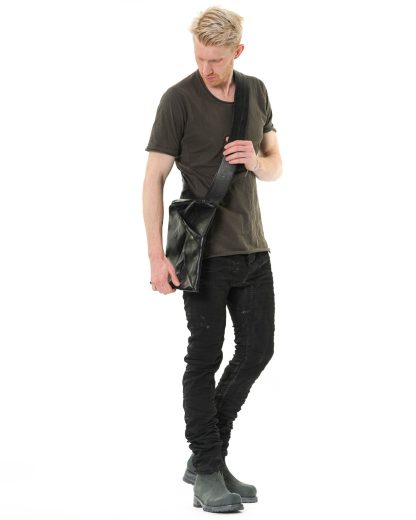 LEON EMANUEL BLANCK LEB DIS LB 01 Distortion Laptop Bag 13 Zoll guidi horse full grain leather black hide m 5