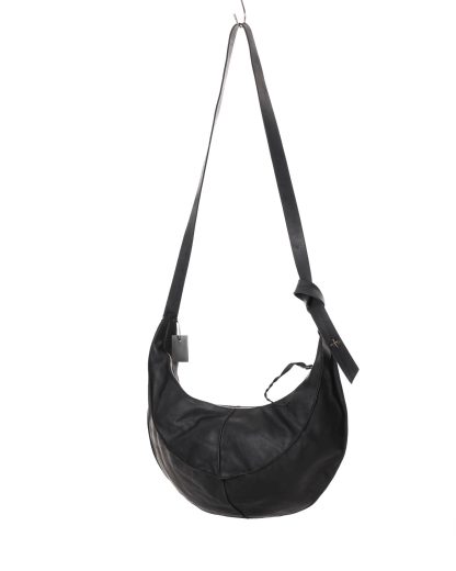 MA MACROSS MAURIZIO AMADEI Medium Banana Belt Bag BO250 VA1.0 cow leather black hide m 3