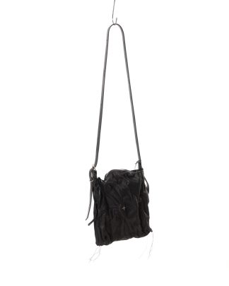 MA MACROSS Maurizio Amadei BQ50 SY1.0 Small Squared Shoulder Bag Tasche soft cow leather black hide m 1