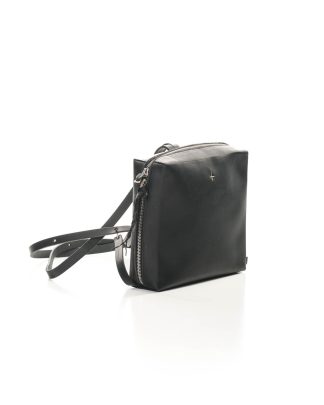 MA MAcross Maurizio Amadei Small Squared Zipped Backpack BC50 VA rucksack tasche bag vachetta cow leather black hide m 1