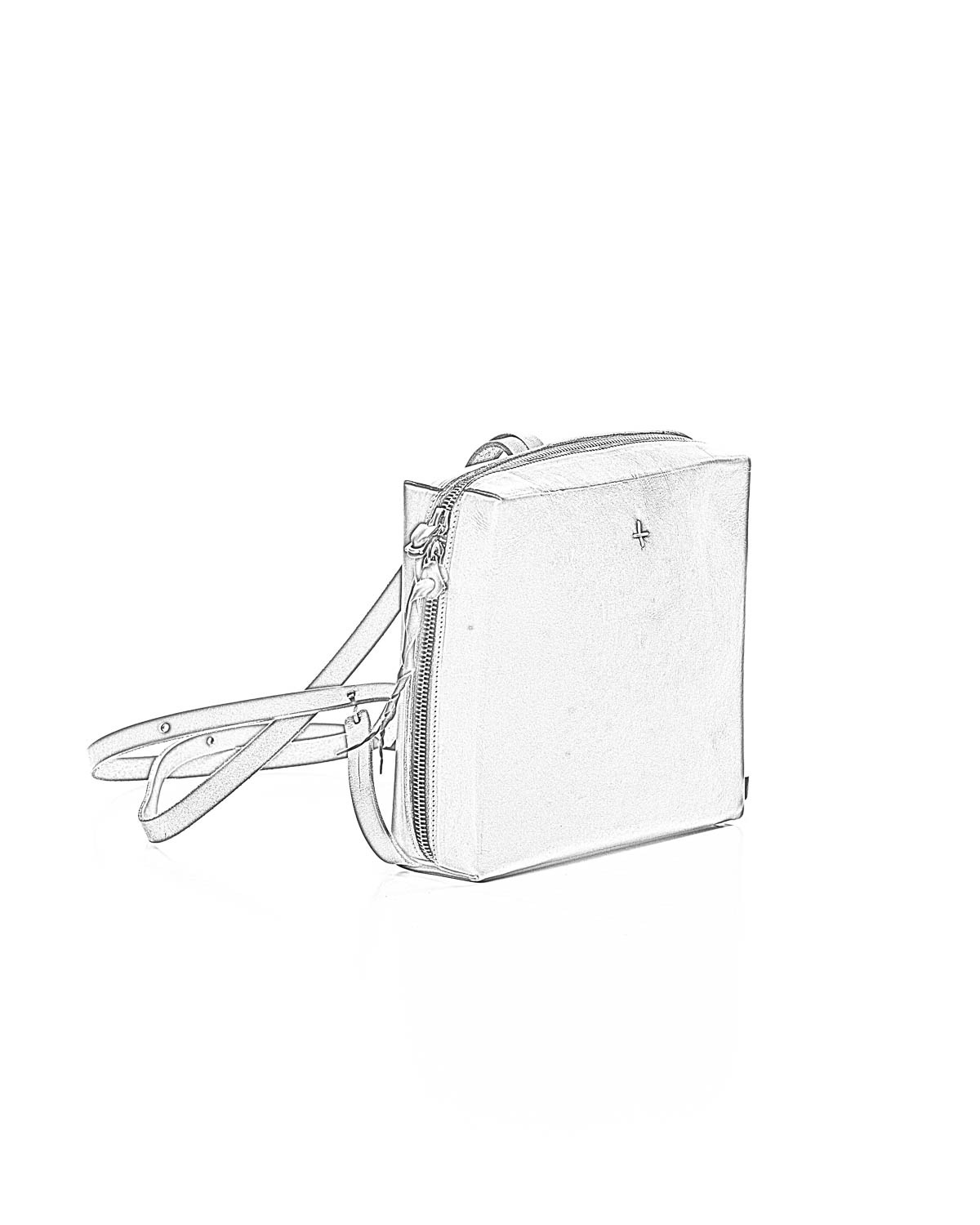 MA MAcross Maurizio Amadei Small Squared Zipped Backpack BC50 VA rucksack tasche bag vachetta cow leather black hide m 2 MA MAcross Maurizio Amadei Small Squared Zipped Backpack BC50 VA rucksack tasche bag vachetta cow leather black hide m 2