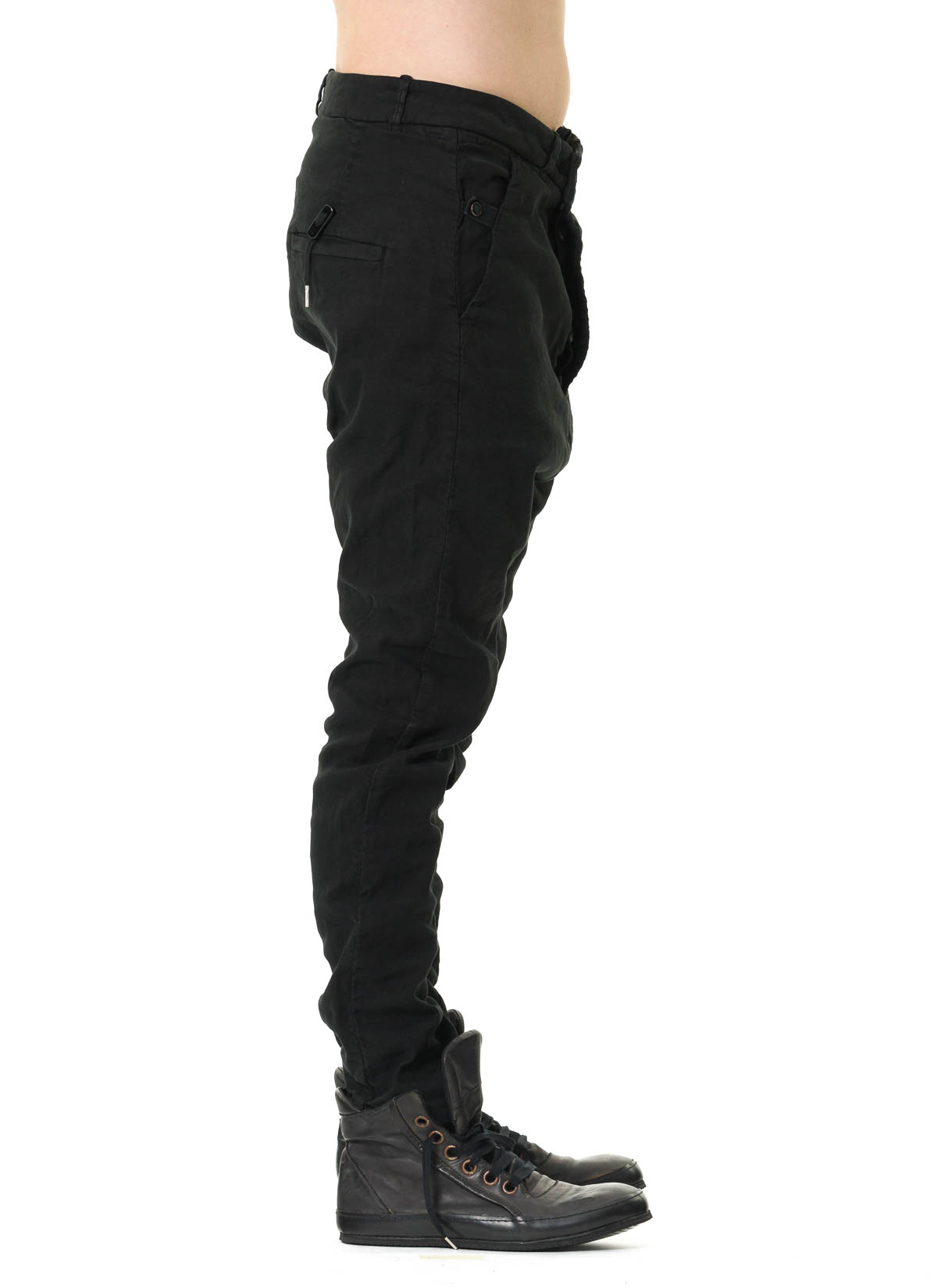 hide-m | BORIS BIDJAN SABERI pants P23, used black FIF10014