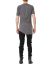 LEON EMANUEL BLANCK LEB DIS M CT 01 Men Distortion Curved Mid Length Sleeve T Shirt Herren langarm tshirt temo jersey modalea grey hide m 5