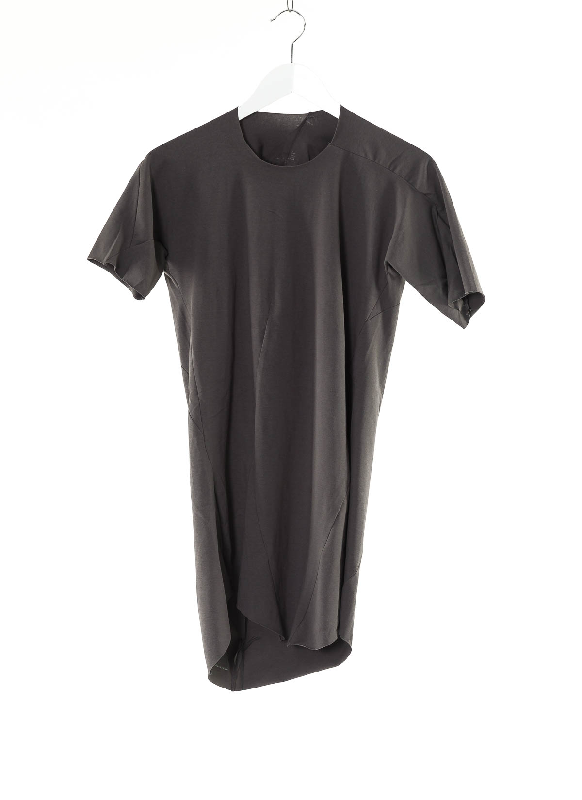 hide-m | LEON EMANUEL BLANCK Distortion Curved T-Shirt, grey cotton