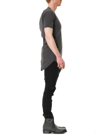 LEON EMANUEL BLANCK LEB DIS M CT 01 Men Distortion Curved Mid Length Sleeve TShirt Herren T Shirt cottonpesea grey hide m 4