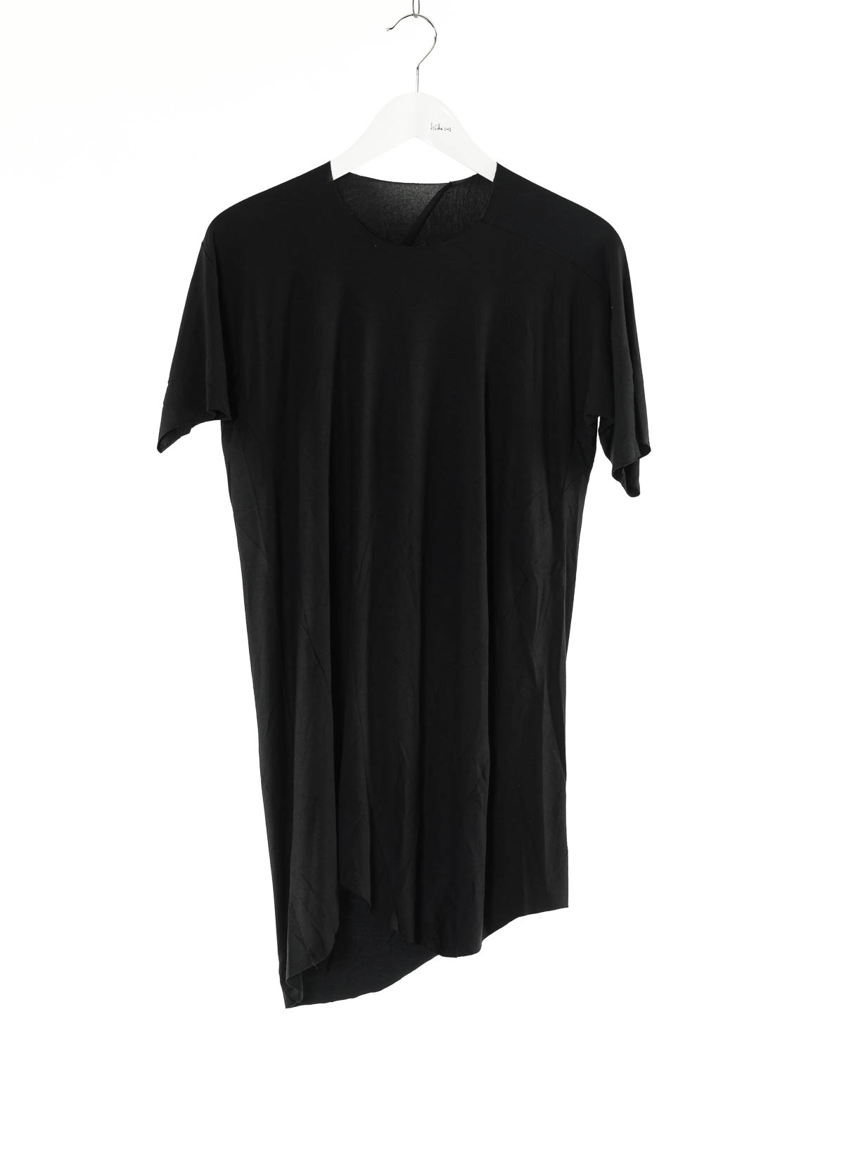hide-m | LEON EMANUEL BLANCK Distortion Curved T-Shirt, black