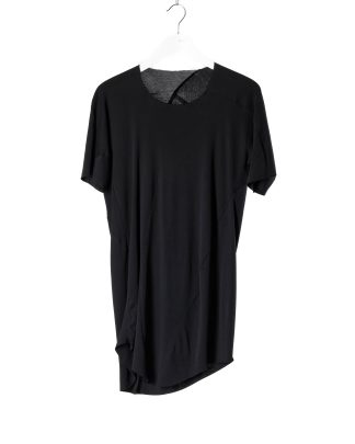 LEON EMANUEL BLANCK LEB DIS M CT MSL 01 Men Distortion Curved Mid Length Sleeve T Shirt black cotton hide m 1