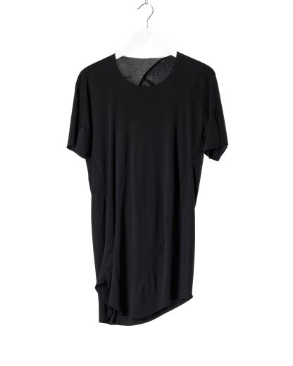 LEON EMANUEL BLANCK LEB DIS M CT MSL 01 Men Distortion Curved Mid Length Sleeve T Shirt black cotton hide m 1