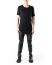 LEON EMANUEL BLANCK LEB DIS M CT MSL 01 Men Distortion Curved Mid Length Sleeve T Shirt black cotton hide m 3