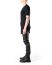 LEON EMANUEL BLANCK LEB DIS M CT MSL 01 Men Distortion Curved Mid Length Sleeve T Shirt black cotton hide m 4