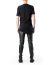LEON EMANUEL BLANCK LEB DIS M CT MSL 01 Men Distortion Curved Mid Length Sleeve T Shirt black cotton hide m 5
