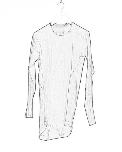 LEON EMANUEL BLANCK LEB DIS M LCT 01 Men Distortion Curved Long Sleeve T Shirt Herren langarm Tshirt cottonpesea black hide m 2