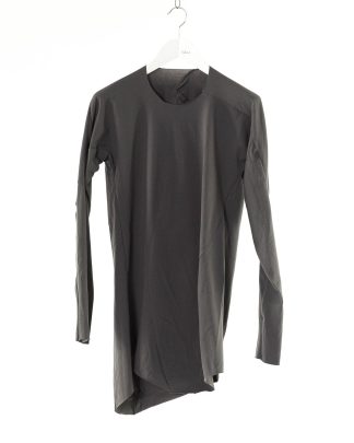 LEON EMANUEL BLANCK LEB DIS M LCT 01 Men Distortion Curved Long Sleeve T Shirt Herren langarm Tshirt cottonpesea grey hide m 1