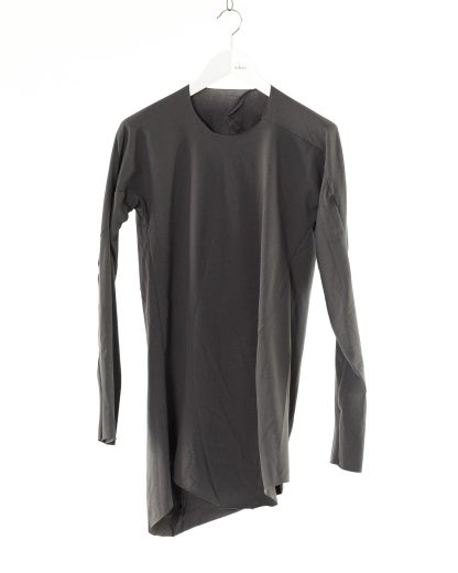 LEON EMANUEL BLANCK LEB DIS M LCT 01 Men Distortion Curved Long Sleeve T Shirt Herren langarm Tshirt cottonpesea grey hide m 1