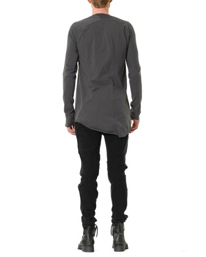 LEON EMANUEL BLANCK LEB DIS M LCT 01 Men Distortion Curved Long Sleeve T Shirt Herren langarm Tshirt cottonpesea grey hide m 5