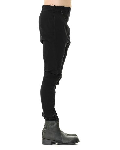 LEON EMANUEL BLANCK LEB Men DIS M SKCP 01 Distortion Skinny Pants Herren Hose Trousers dobby cotton lyo ea black hide m 4