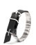 MA MAcross Maurizio Amadei A F7BL1 GR20 Thin Silver Wrapped Wristband Bracelet Armband cow leather 925 sterling black hide m 3