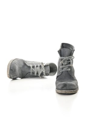 ADICIANNOVEVENTITRE A1923 AUGUSTA 06 Men Lace Up Ankle Boot Herren Schuh Stiefel Shoe goodyear handmade horse leather hand painted ice grey hide m 1