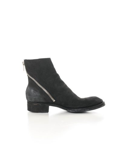 ADICIANNOVEVENTITRE A1923 AUGUSTA ST41 Men Spiral Zip Boot Herren Schuh Stiefel Shoe goodyear handmade horse culatta reverse leather black hide m 4