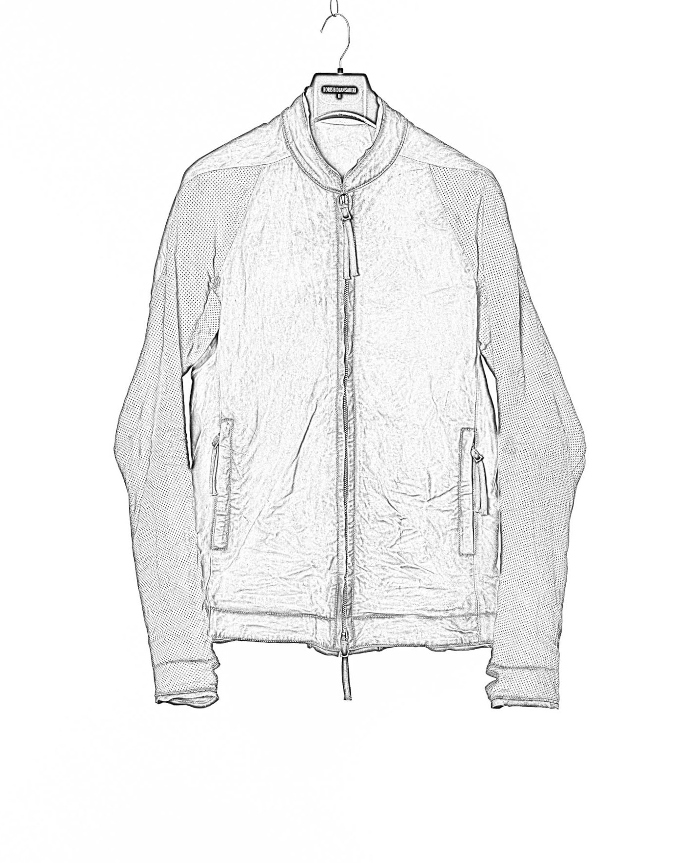 BORIS BIDJAN SABERI BBS J6.1 FMM20053 T Men Zip Jacket Object Dyed Body Molded Herren Leder Jacke Lederjacke kangaroo leather carbon grey hide m 2 BORIS BIDJAN SABERI BBS J6.1 FMM20053 T Men Zip Jacket Object Dyed Body Molded Herren Leder Jacke Lederjacke kangaroo leather carbon grey hide m 2