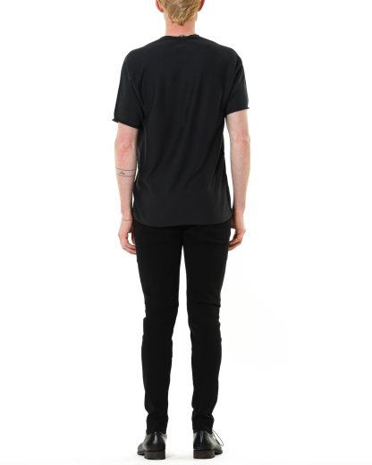 LABEL UNDER CONSTRUCTION LUC Men Arched T Shirt 41YMTS05 ZER2 DG Herren Tshirt medium weight cotton dark grey hide m 5