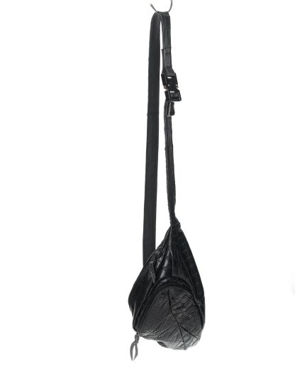 LEON EMANUEL BLANCK DIS DB 01 S Distortion Dealer Bag small wild alligator leather black hide m 3