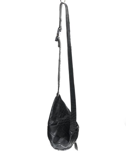LEON EMANUEL BLANCK DIS DB 01 S Distortion Dealer Bag small wild alligator leather black hide m 4