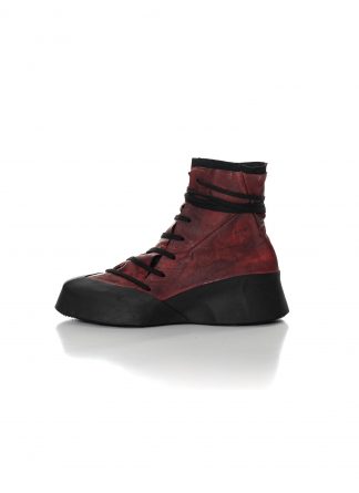 LEON EMANUEL BLANCK DIS M HTS 01 Men Distortion Featherweight High Top Sneaker blood red horse leather exclusively hide m 1