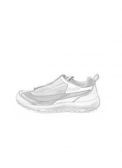 BORIS BIDJAN SABERI BBS SALOMON 11xS BAMBA2 LOW Sneaker Object Dyed men herren light grey 007 hide m 2