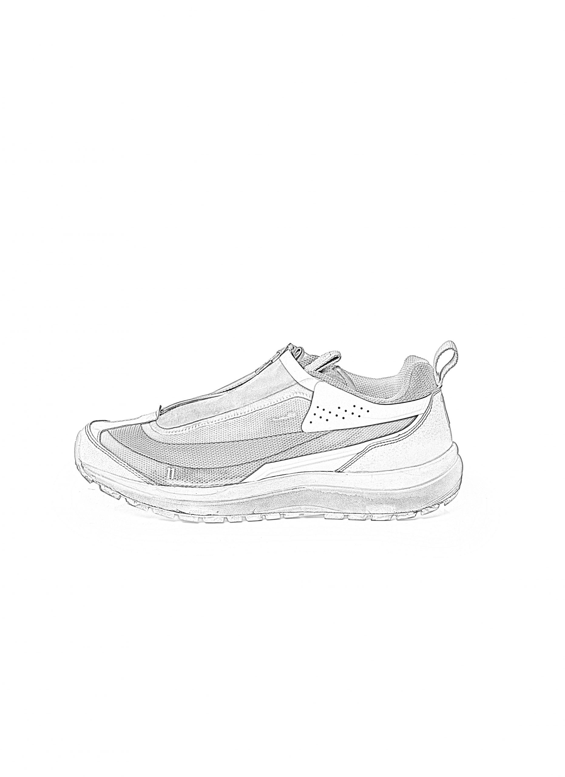 BORIS BIDJAN SABERI BBS SALOMON 11xS BAMBA2 LOW Sneaker Object Dyed men herren light grey 007 hide m 2