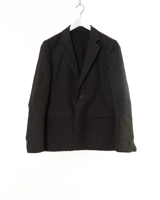 KANG MJ 001 REV LICOPIST COPLAIN Men Reversible Jekyll Hyde Jacket Herren Jacke Blazer linen cotton off black dark grey green hide m 1