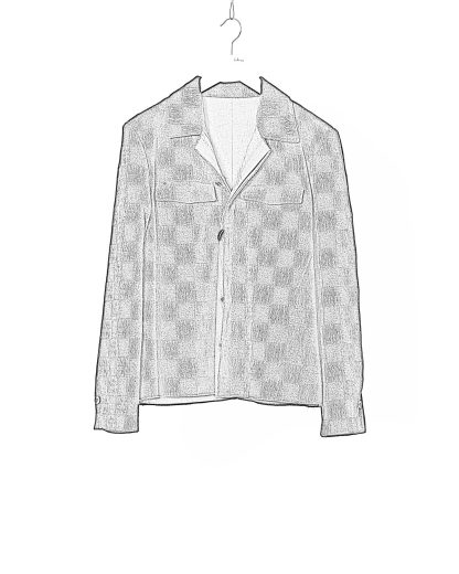 KANG MJ 003 REV CHEC LYO Men Cropped Reversible Jacket Herren Jacke beidseitig cotton viscose lyocell pa black hide m 2