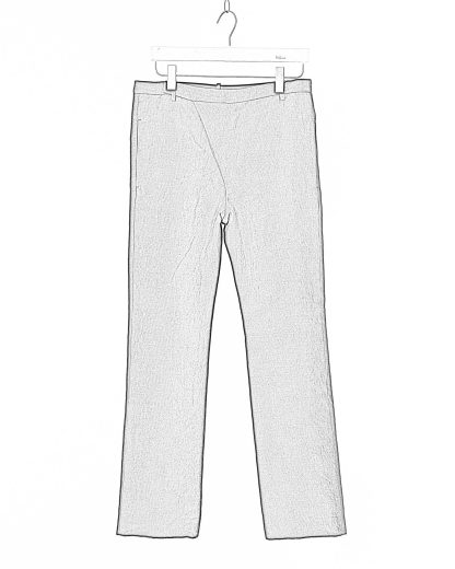 KANG MP 002 REV LICOPIST COPLAIN Men Reversible Jekyll Hyde Straight Fitted Pants Herren Hose Trousers linen cotton off black dark grey green hide m 1
