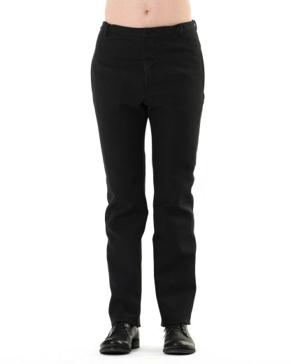 KANG MP 002 REV LICOPIST COPLAIN Men Reversible Jekyll Hyde Straight Fitted Pants Herren Hose Trousers linen cotton off black dark grey green hide m 7