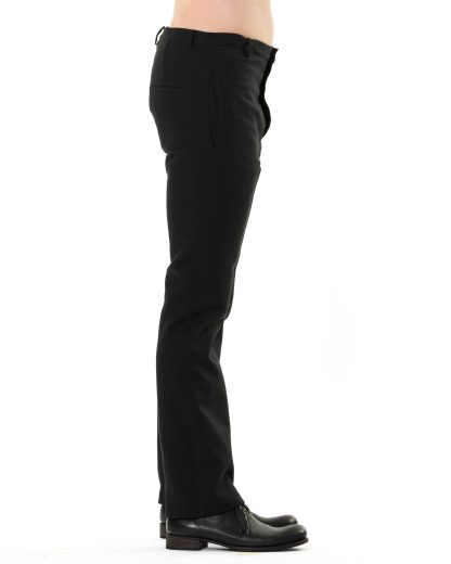 KANG MP 002 REV LICOPIST COPLAIN Men Reversible Jekyll Hyde Straight Fitted Pants Herren Hose Trousers linen cotton off black dark grey green hide m 8