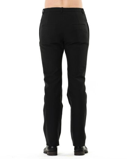 KANG MP 002 REV LICOPIST COPLAIN Men Reversible Jekyll Hyde Straight Fitted Pants Herren Hose Trousers linen cotton off black dark grey green hide m 9