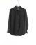 KANG MSHR 003 HNMO LINCO Men High Neck Patch Pocket Hand Stitched Hem Border Relaxed Fit Shirt cotton pa dark grey hide m 1