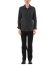 KANG MSHR 003 HNMO LINCO Men High Neck Patch Pocket Hand Stitched Hem Border Relaxed Fit Shirt cotton pa dark grey hide m 3