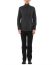 KANG MSHR 003 HNMO LINCO Men High Neck Patch Pocket Hand Stitched Hem Border Relaxed Fit Shirt cotton pa dark grey hide m 6
