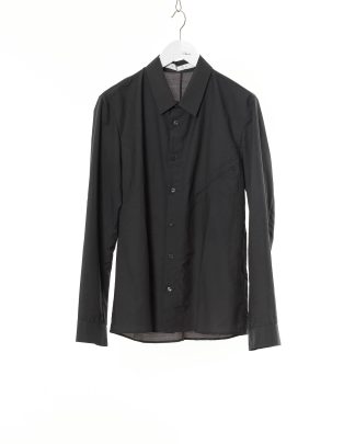 KANG MSHR 005 LINCO Men Diagonal Front Pocket Med Fit Shirt Herren Hemd cotton pa dark grey hide m 1