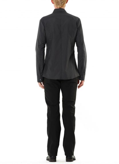 KANG MSHR 005 LINCO Men Diagonal Front Pocket Med Fit Shirt Herren Hemd cotton pa dark grey hide m 5