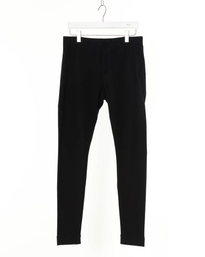 LABEL UNDER CONSTRUCTION LUC Men Slim Fit One Cut Pants 41CMPN09 ZER1 OB Herren Hose Trousers natural stretch cotton black hide m 1