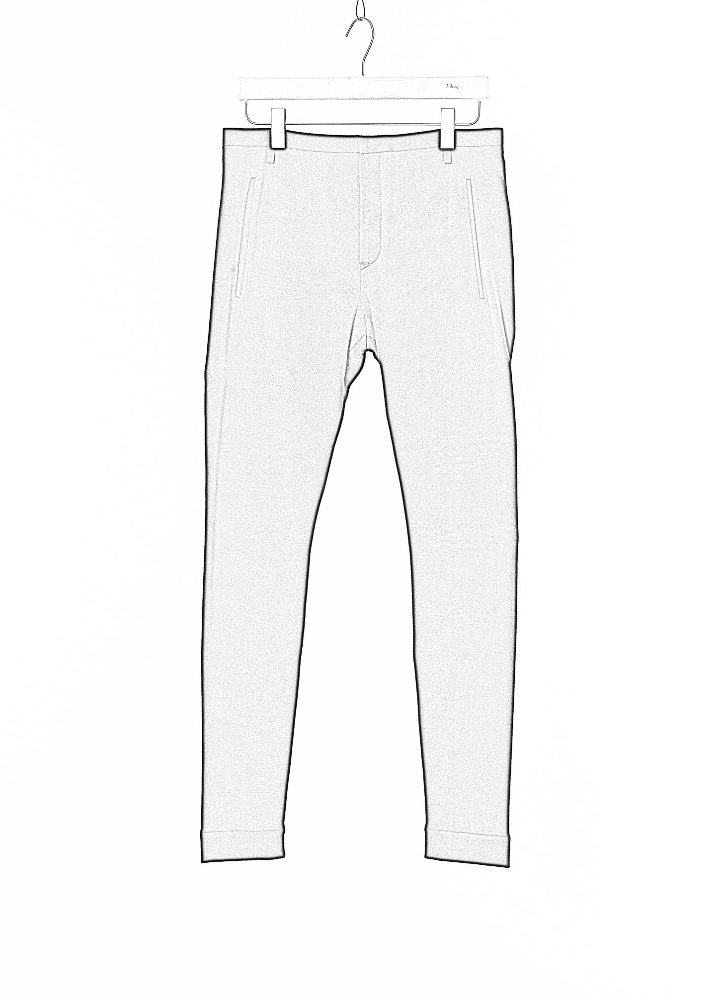 hidem LABEL UNDER CONSTRUCTION Slim Fit One Cut Pants, black