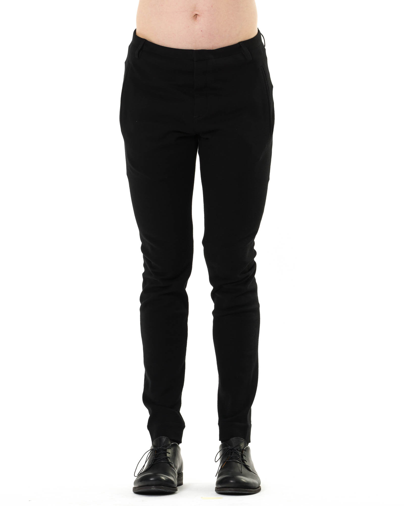 Obslim hide-m | LABEL UNDER CONSTRUCTION Slim Fit One Cut Pants, black