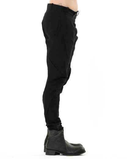 LEON EMANUEL BLANCK LEB DIS M FLP3 01 Men Distortion Fitted Long Pants Herren Hose Trousers super elastic viscose linen ea black hide m 4