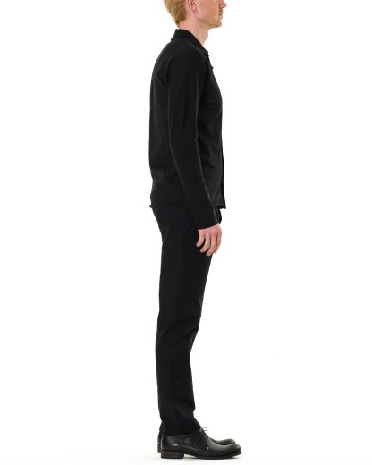 MA MACROSS Maurizio Amadei T211DPB JCL10 Men One Piece Short Sleeve Buttoned Tshirt Herren shirt hemd tee cotton black hide m 4