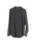 TAICHI MURAKAMI Men Displacement Inside Shirt Herren Hemd cotton dark grey hide m 1
